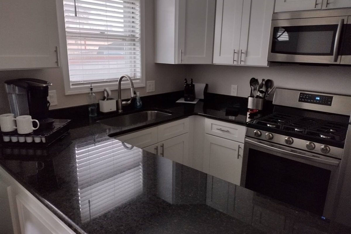 Fully stocked kitchen