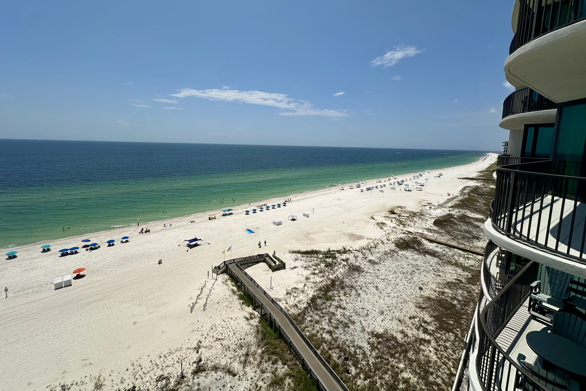Here's a view facing West...