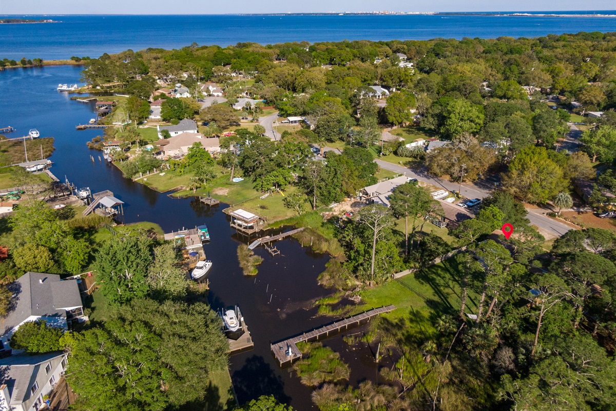 Canal leading to Choctawhatchee Bay