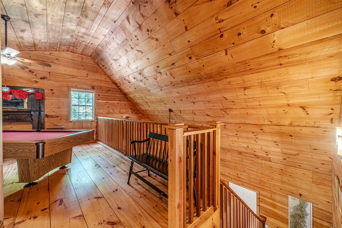 Loft Open to Living Room Below