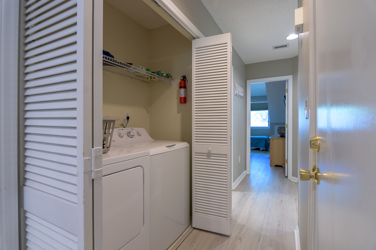 Full sized washer and dryer for your use
