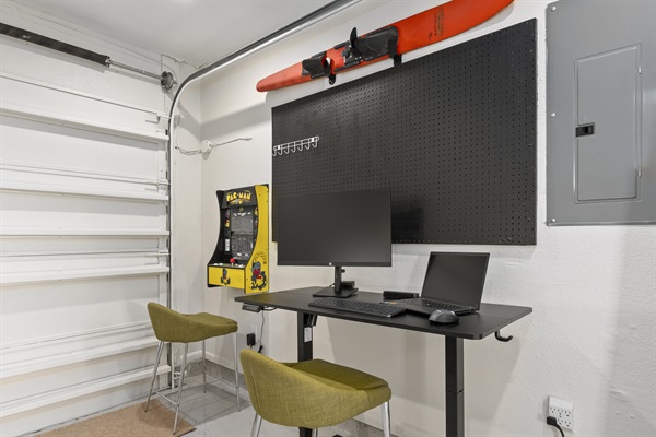 Adjustable Height Desk w/ Monitor