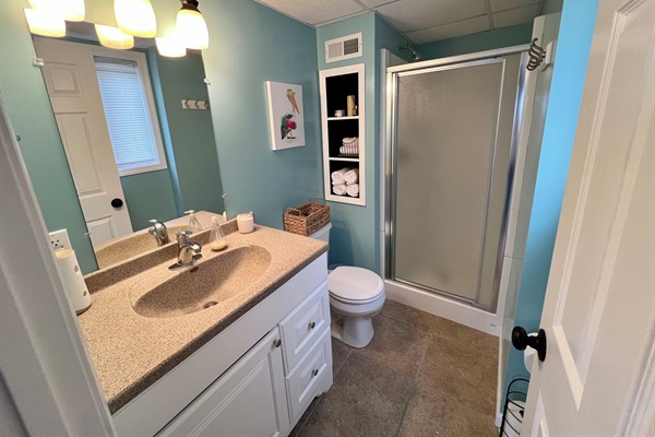 Full bathroom downstairs.