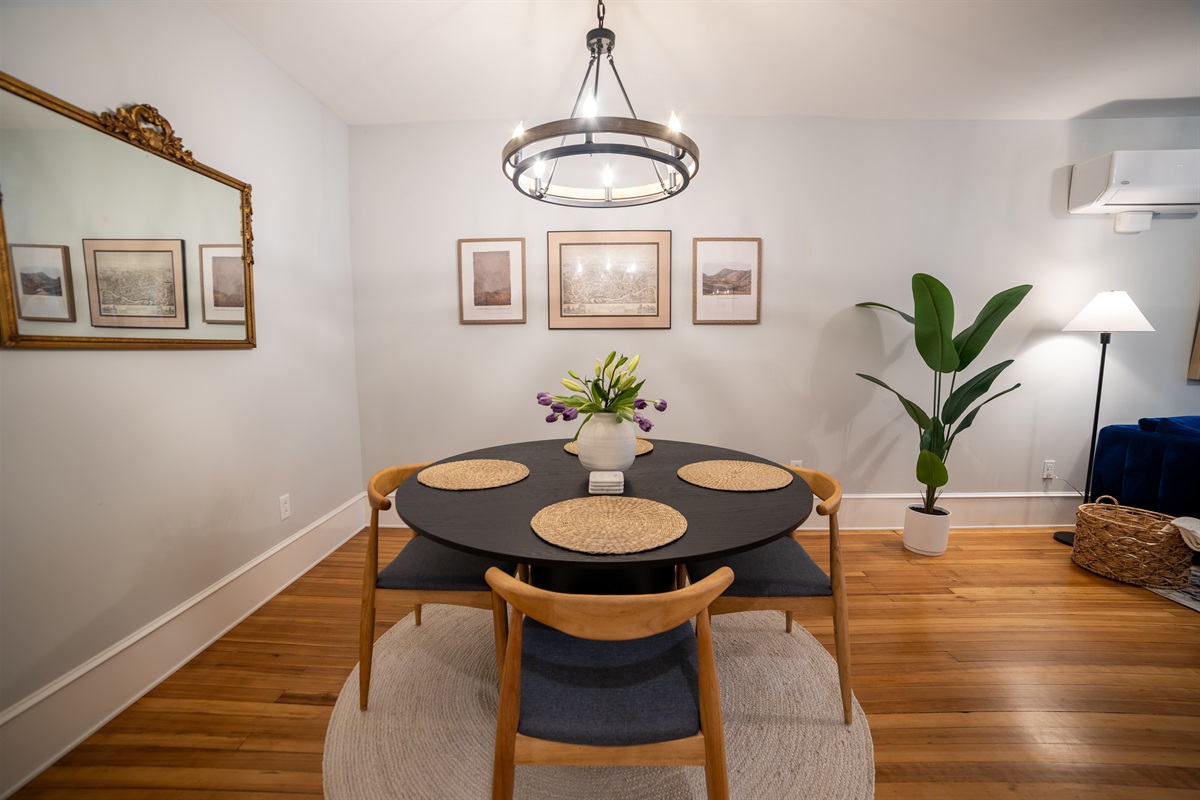 View of dining room across from kitchen 