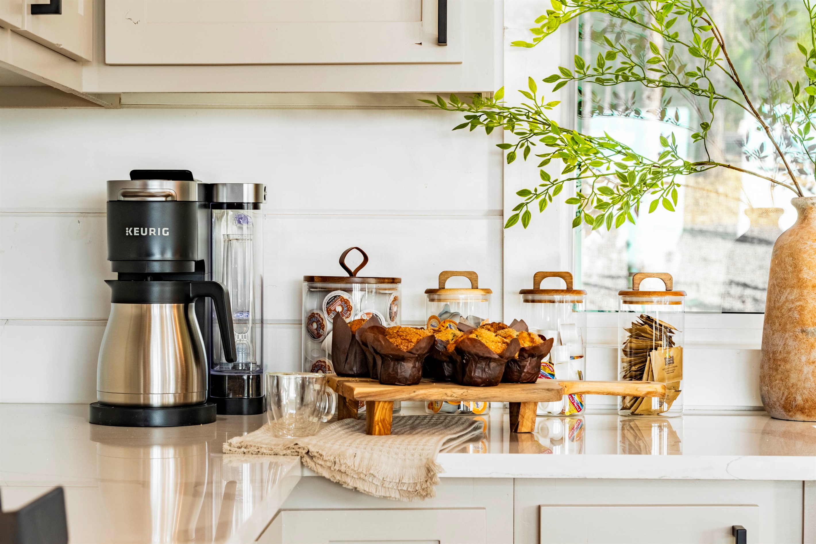 Coffee ready + cozy mornings