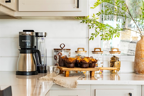 Coffee ready + cozy mornings