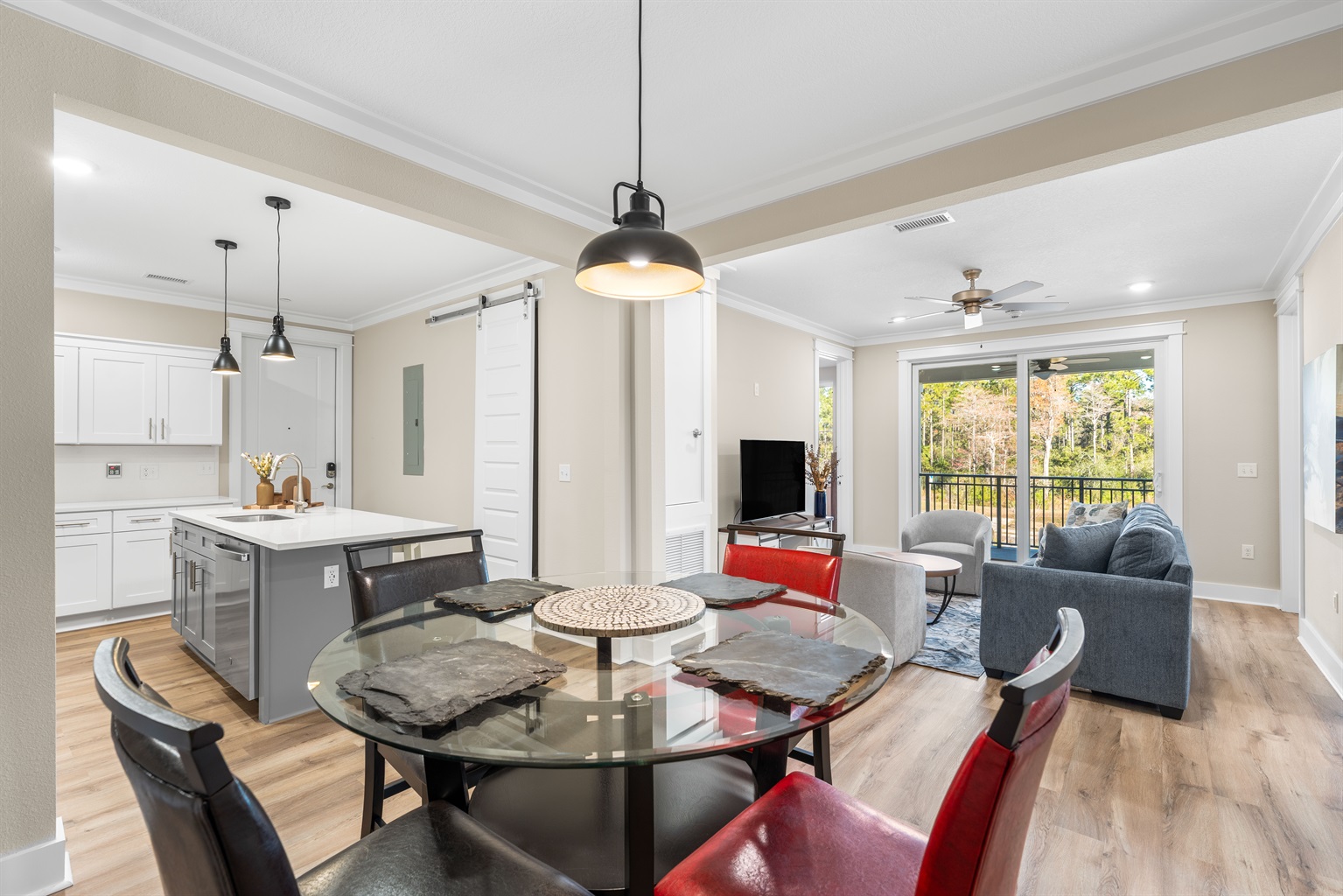 Oversee Dining to Living