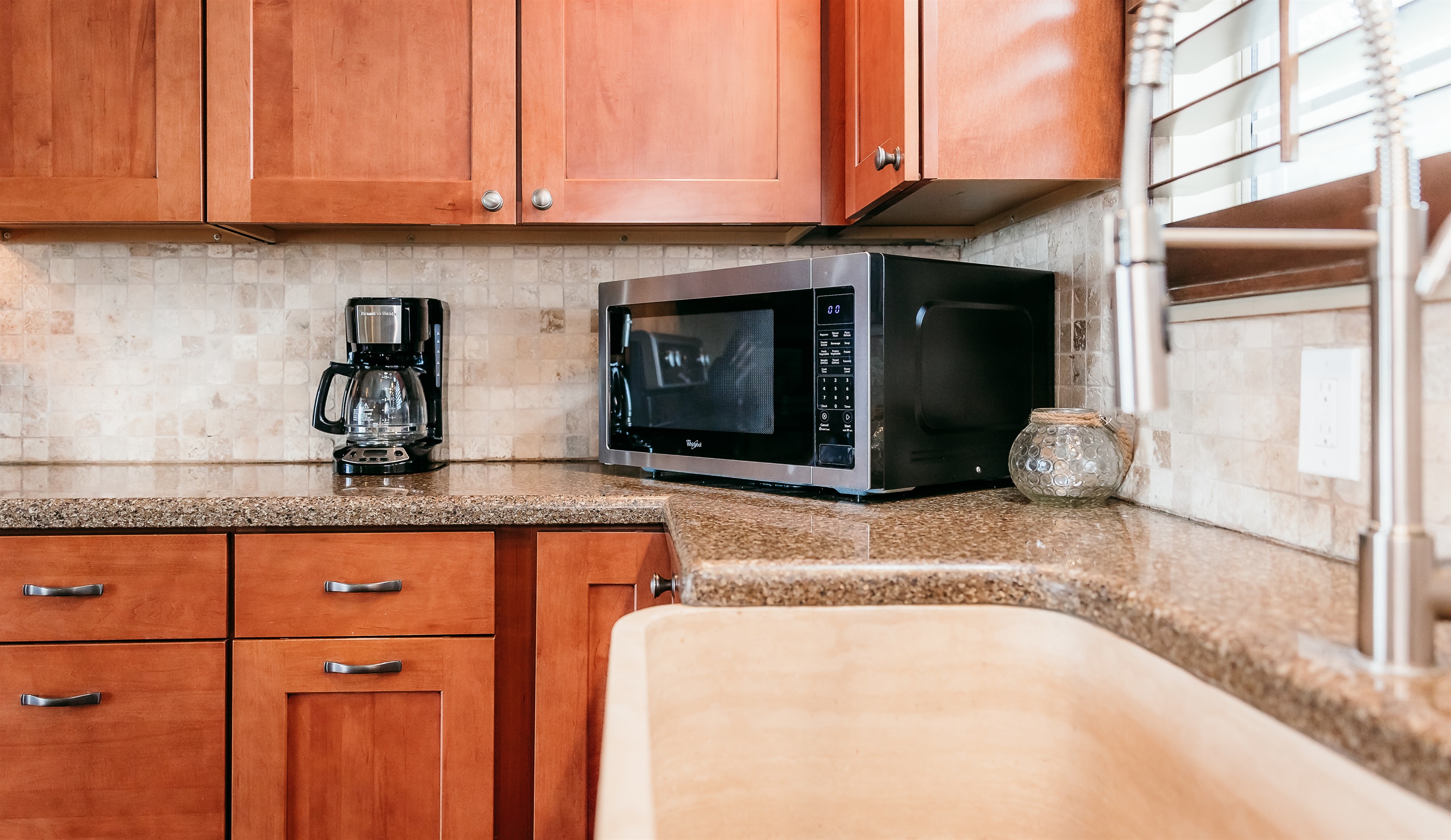 Farm House Sink and Microwave