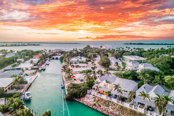 Right on the canal that flows into the Atlantic