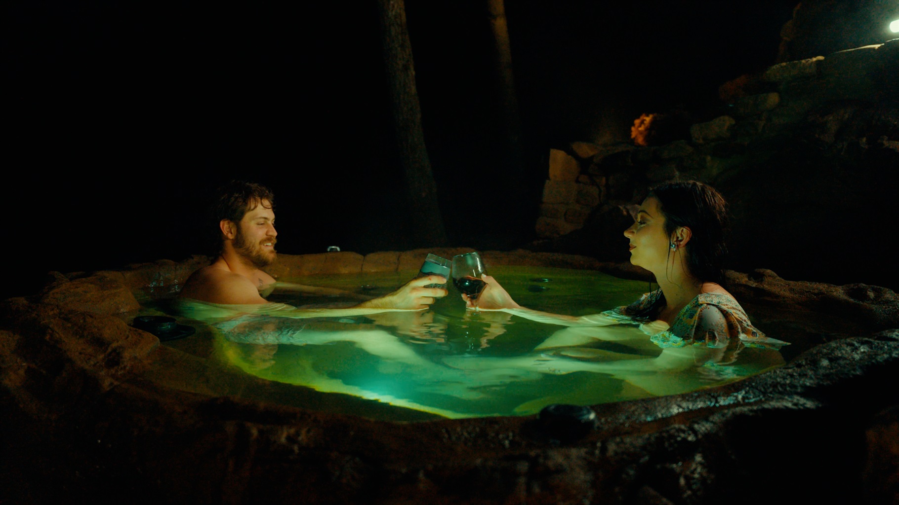Couple Hot Tub