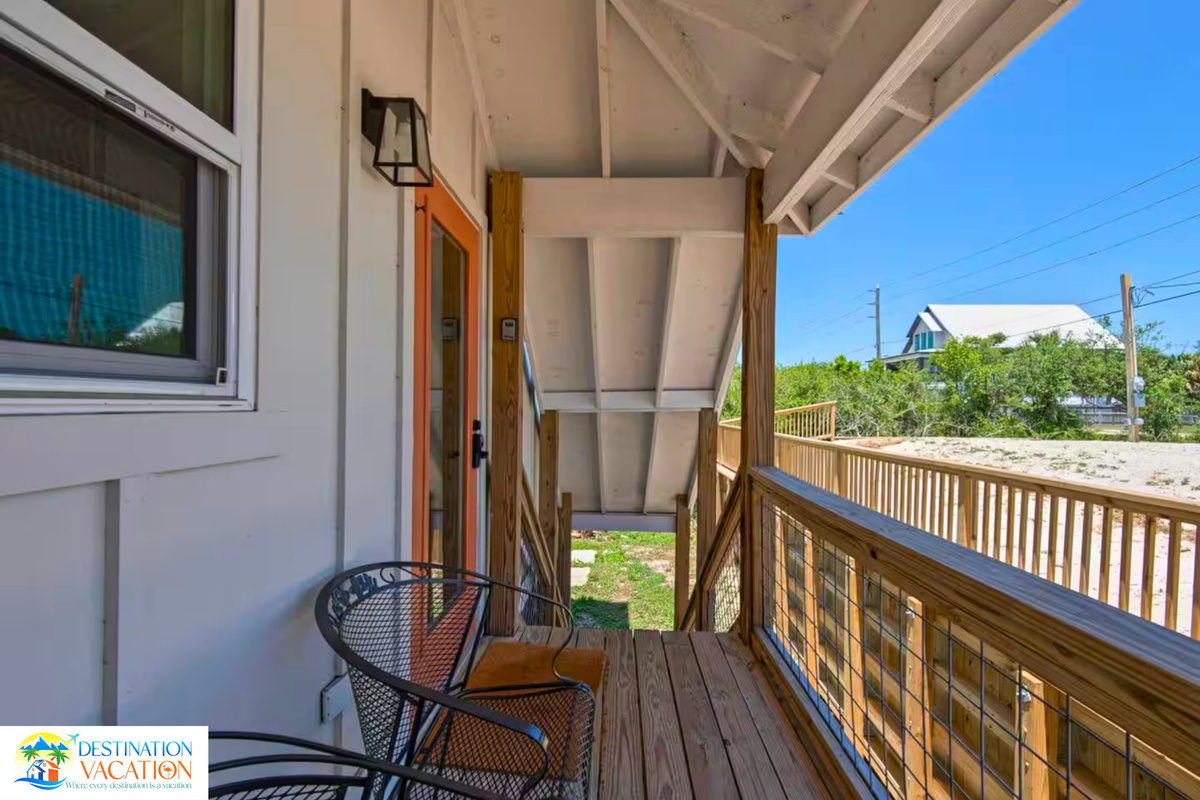 A private balcony offers fresh air and peaceful views.