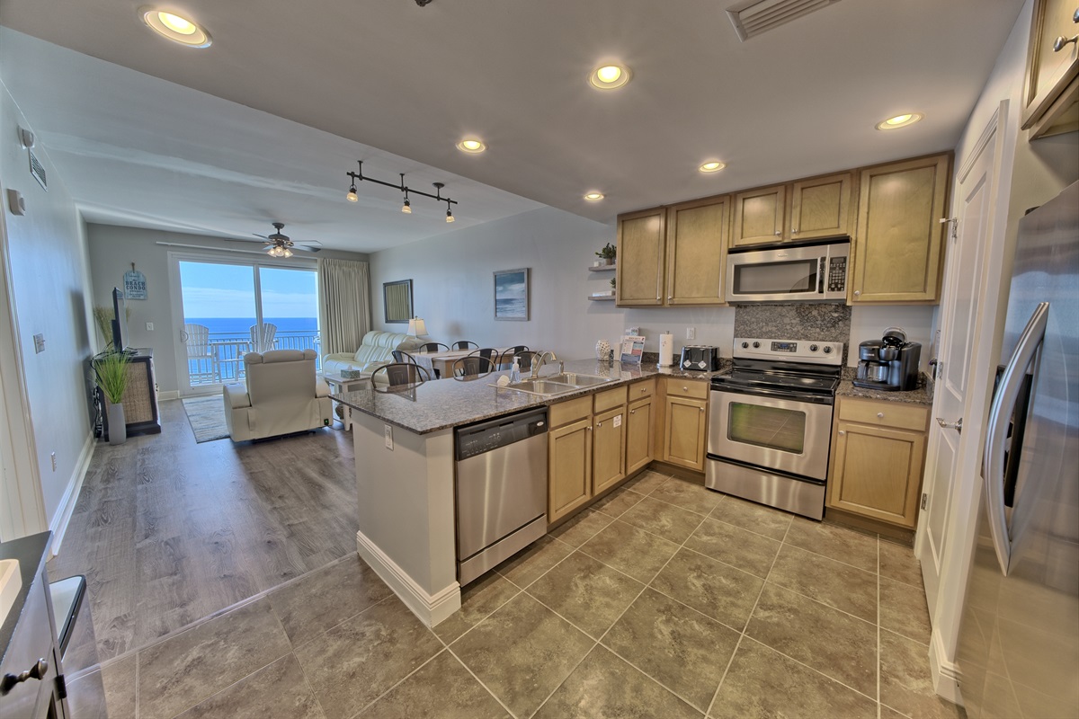 Kitchen w/Ocean views