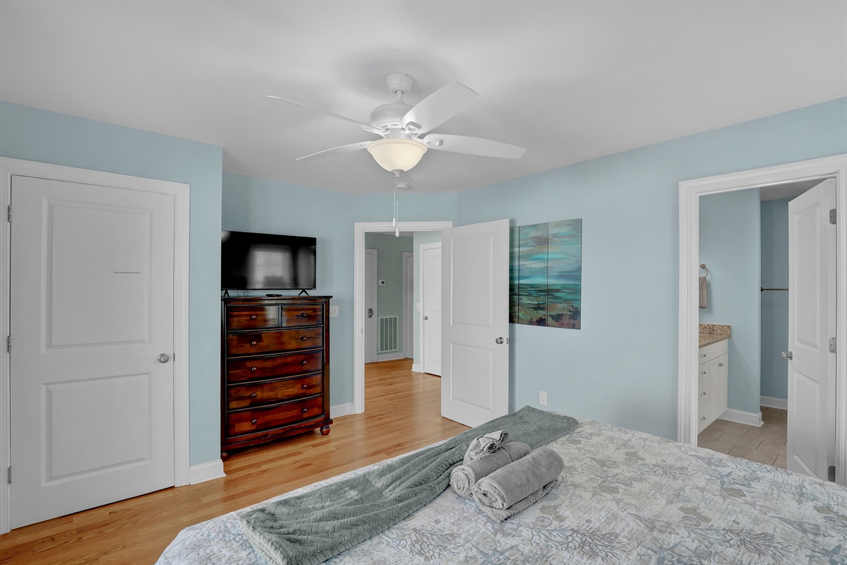 Bright and modern finishes make every bedroom feel like a coastal sanctuary.