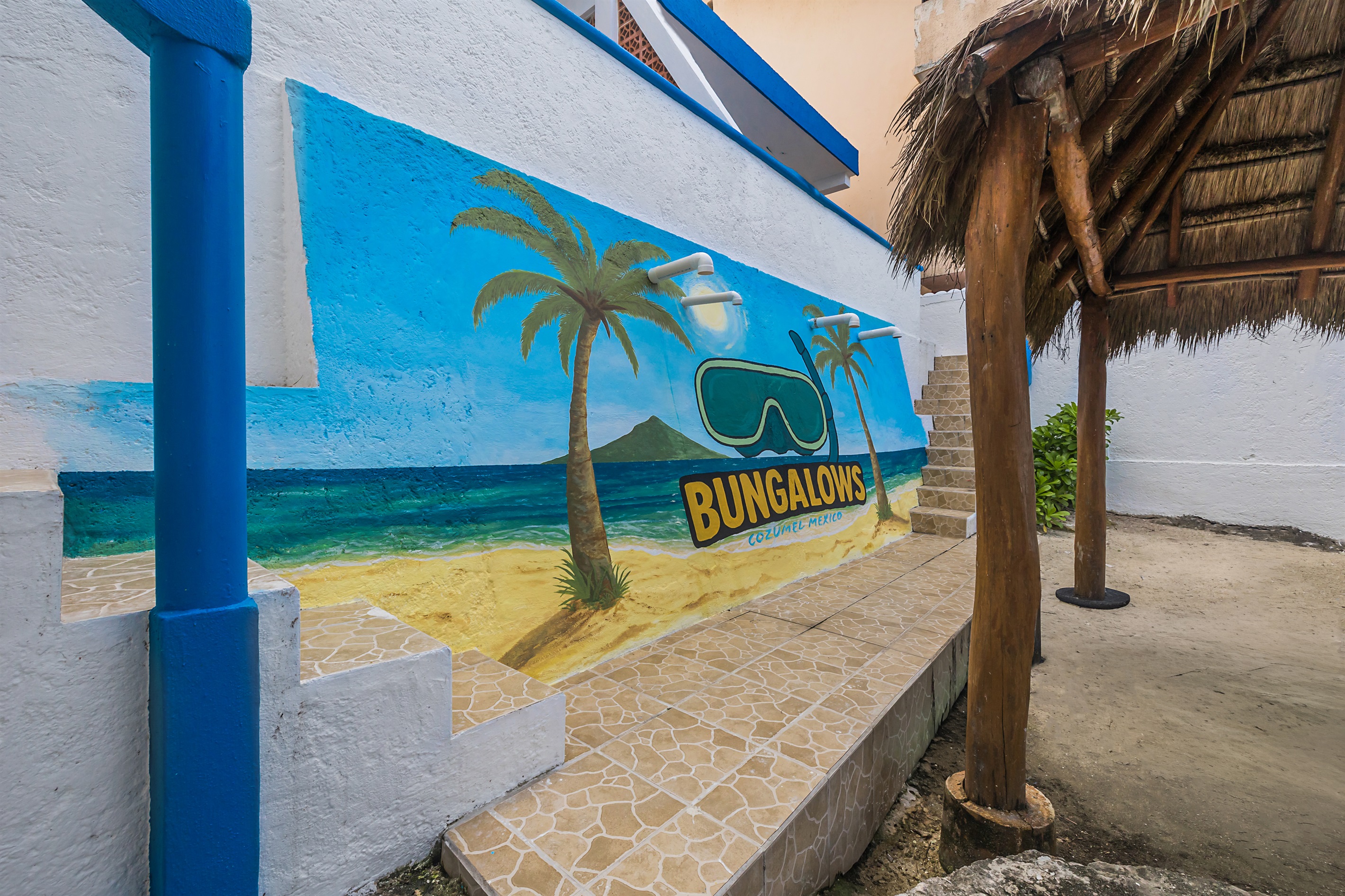 Bungalows Stairs to Access Beach