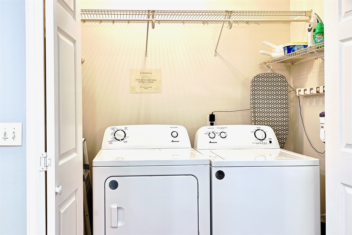 Full Size Washer and Dryer