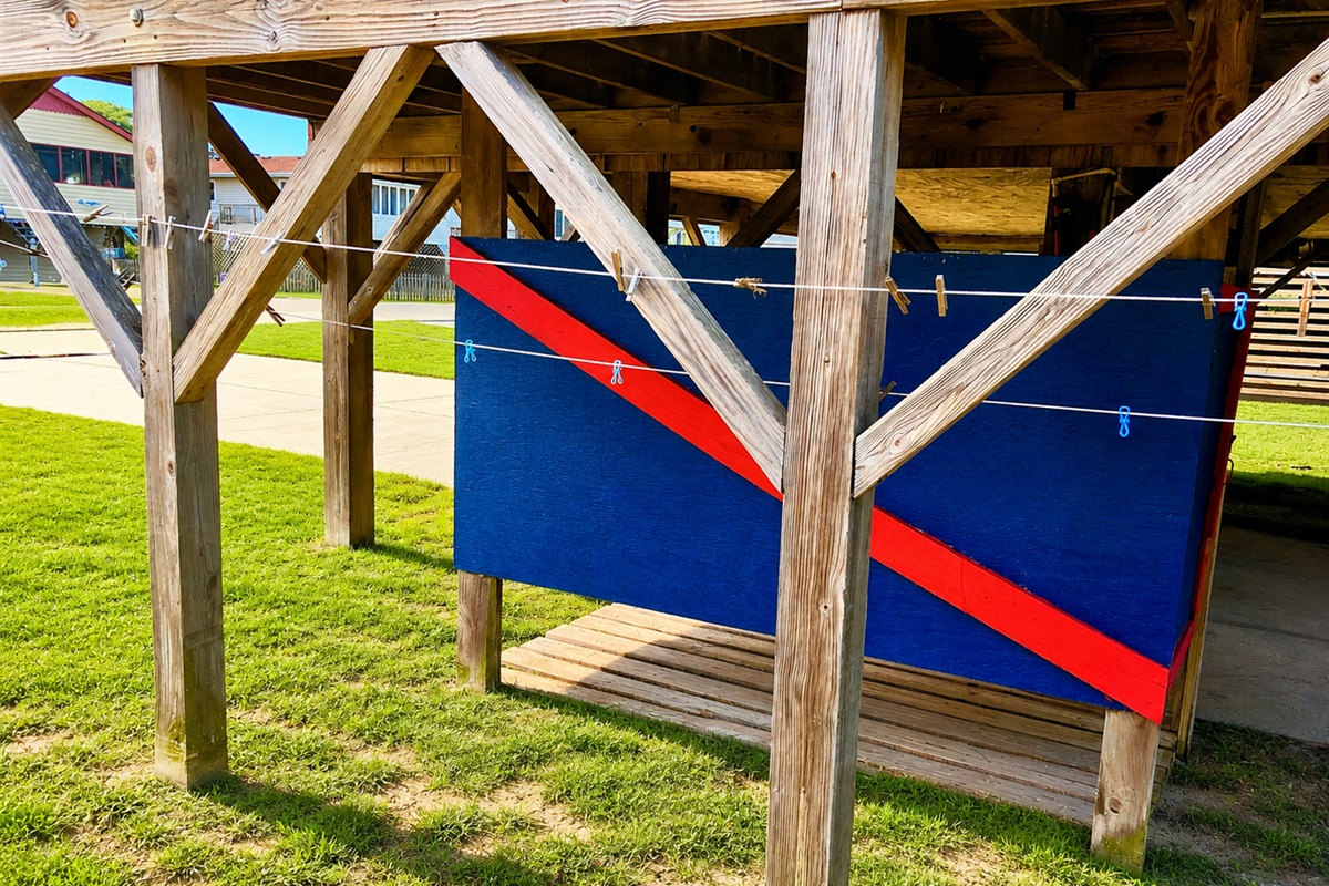 Admiral's Watch OBX — outdoor shower