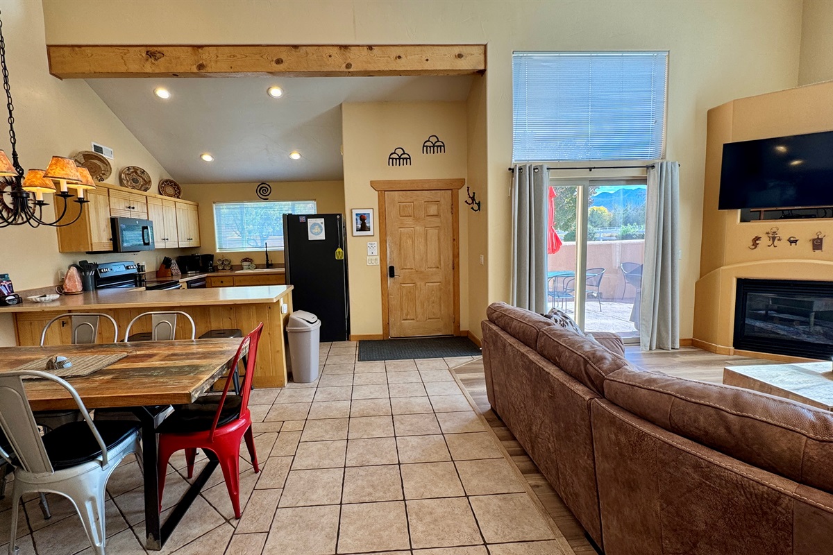 Open concept floor plan