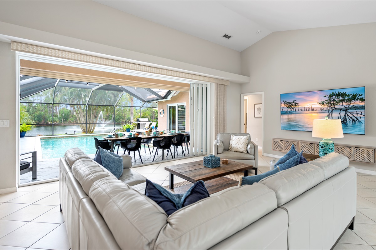 90" QLED Smart TV for memorable movie nights