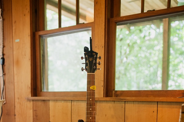 acoustic guitar for you to use while you're visiting