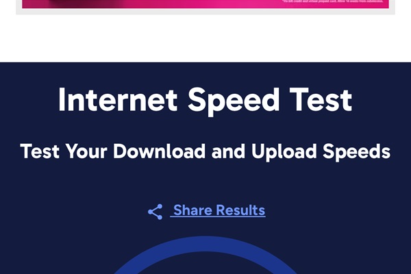 Internet speed test