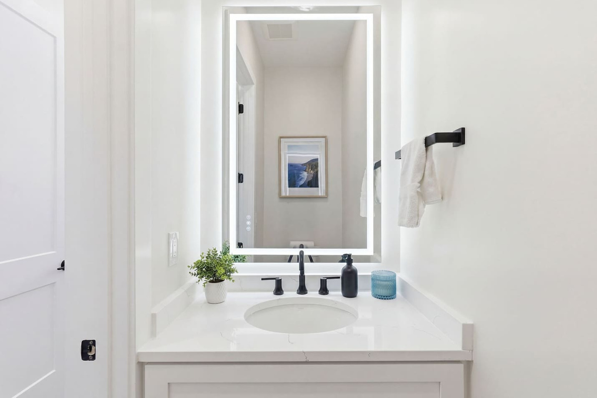 Second floor half bath
