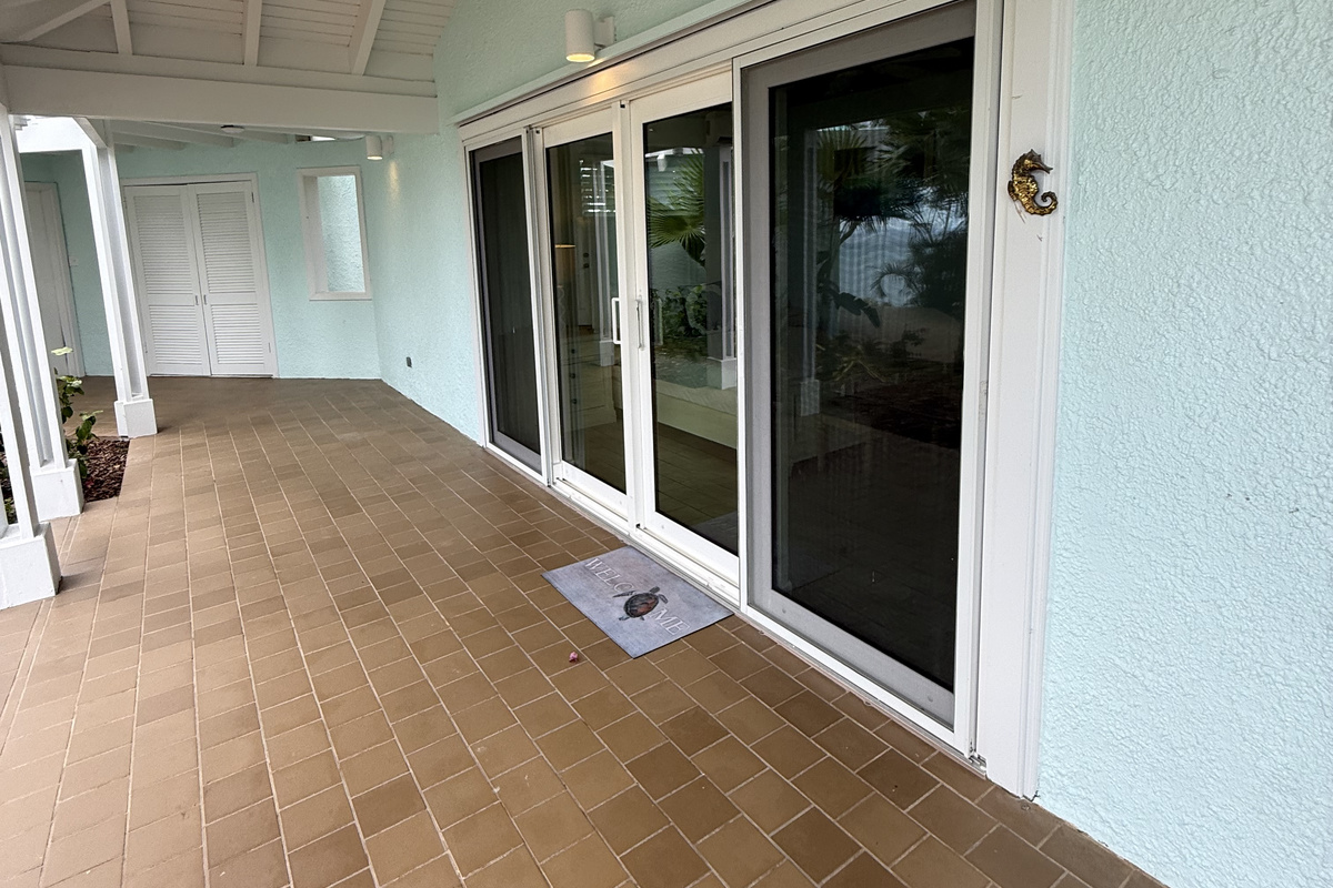 Entry doors into bedroom 2