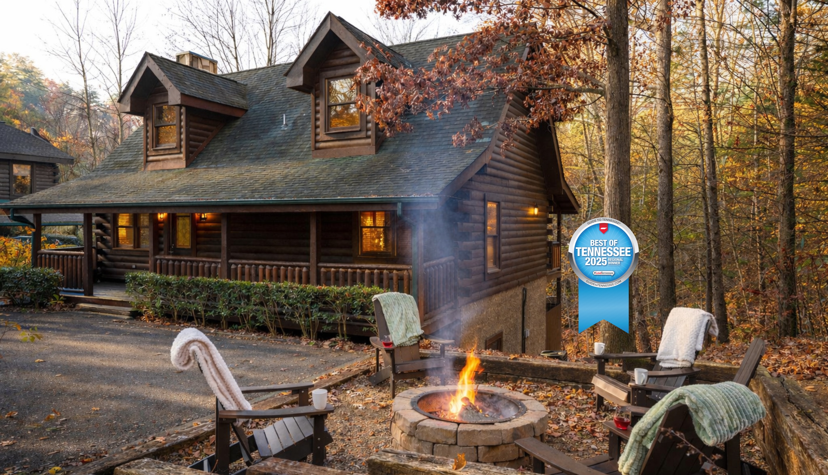 Welcome to cozy and inviting Mighty Oaks Mountain Retreat where lifelong memories are made under the stars gazing while sharing stories around the private fire pit.