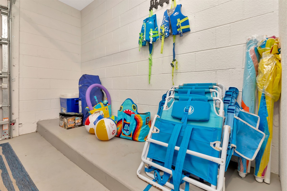 Beach Equipment and out door toys