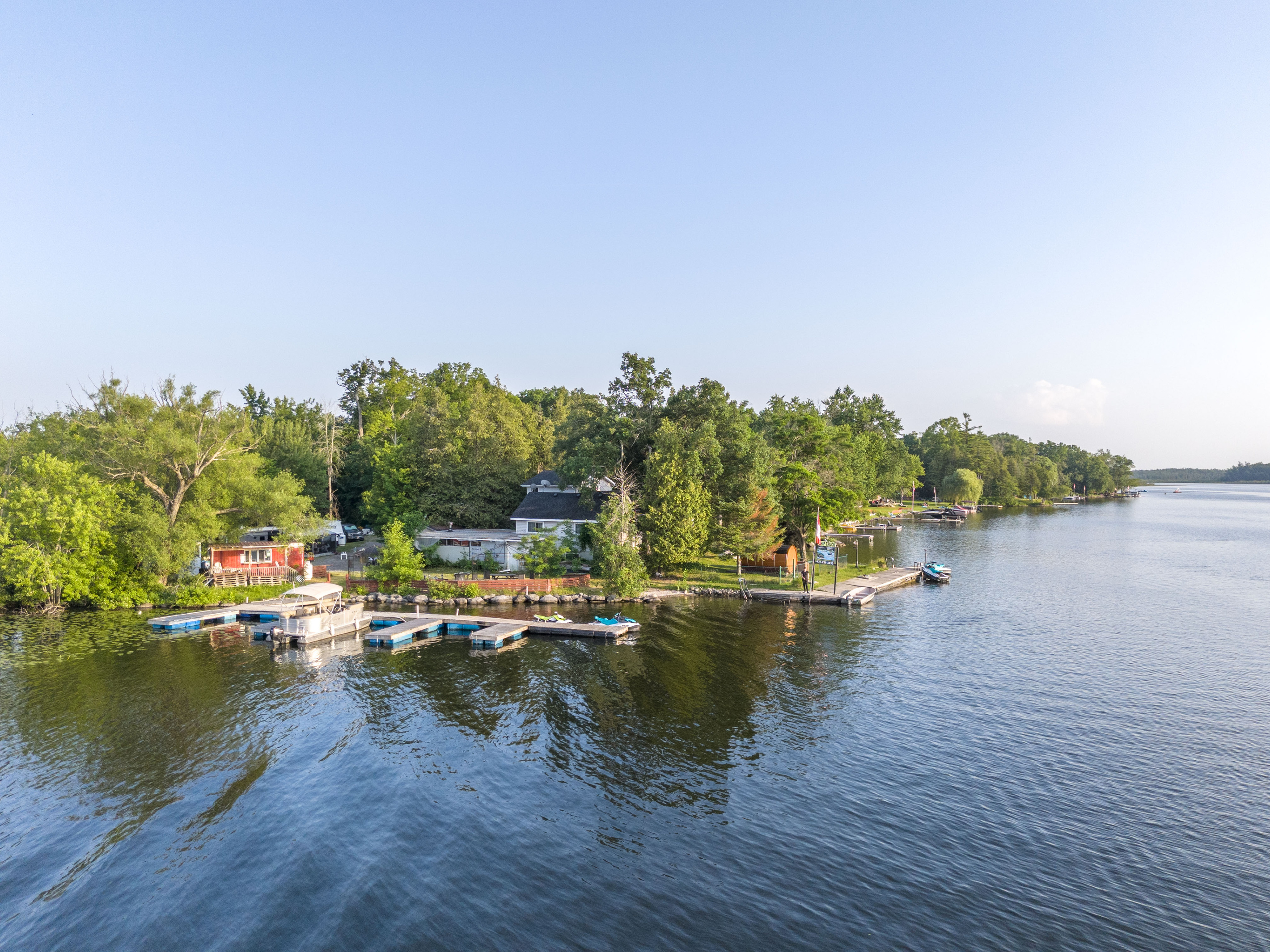 Waterfront view of Paradise Escape from the water