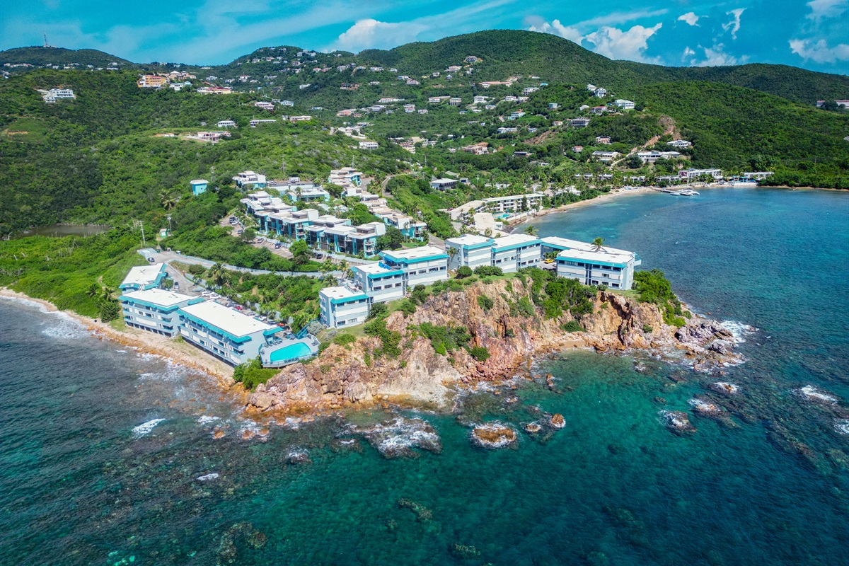 True waterfront escape&mdash;this condo hugs the coastline.