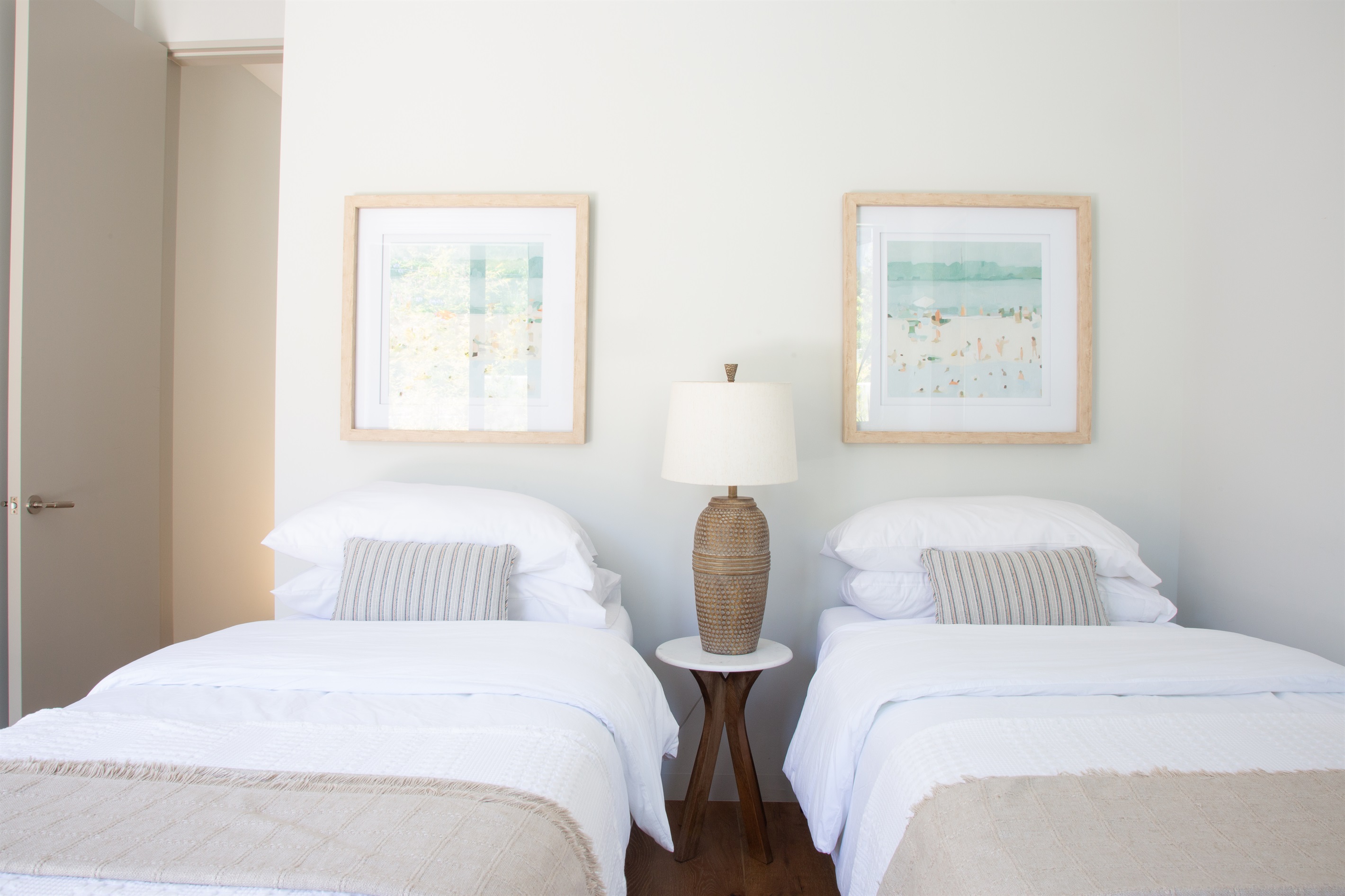 Guest bedroom one with two twins