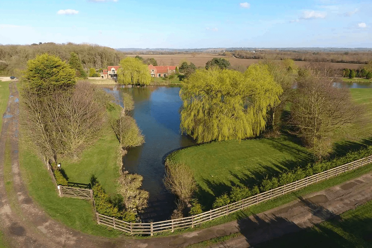 Gorse Lodge Estate view across the lake