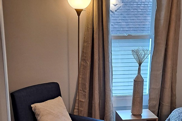 Elegant and cozy—relax in this stylish living space after a day of adventure.