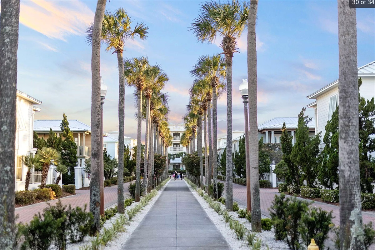 Enjoy the scenic view on your way to the beach!