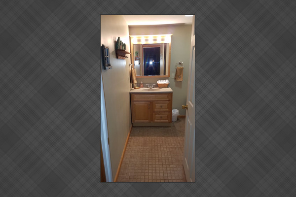 Bathroom with standup shower