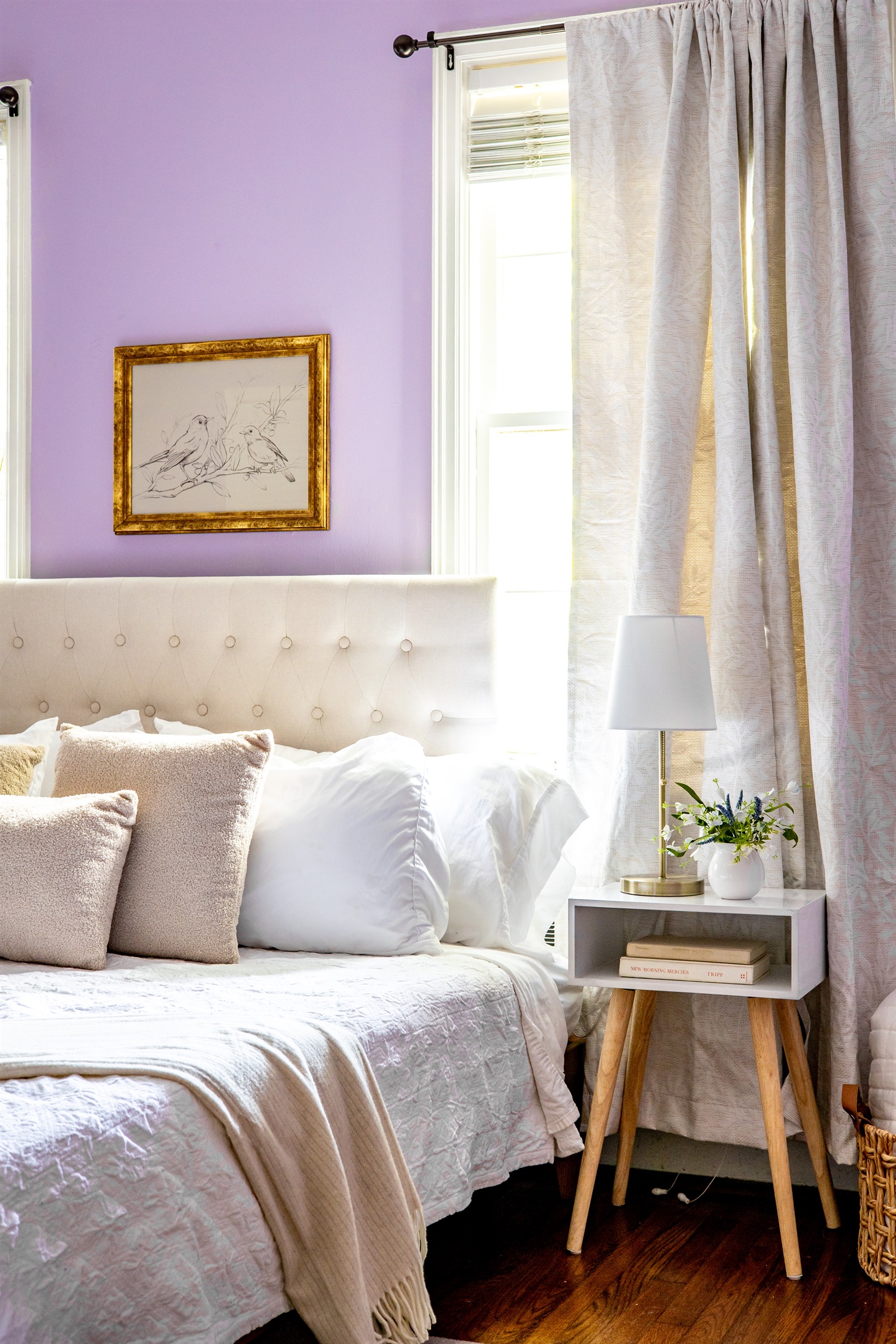 Bedroom with King bed and TV