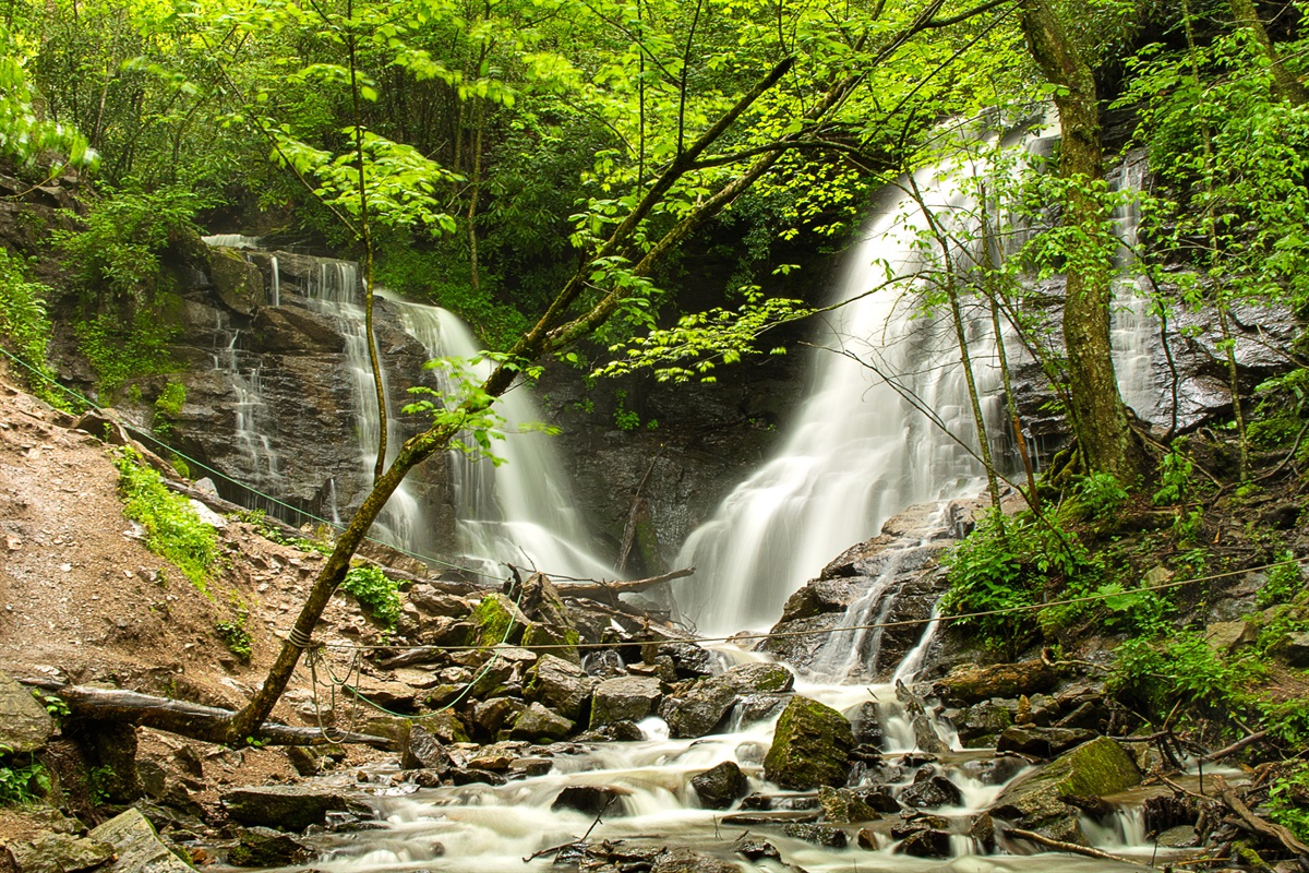 Be sure to visit Soco Falls in Cherokee!