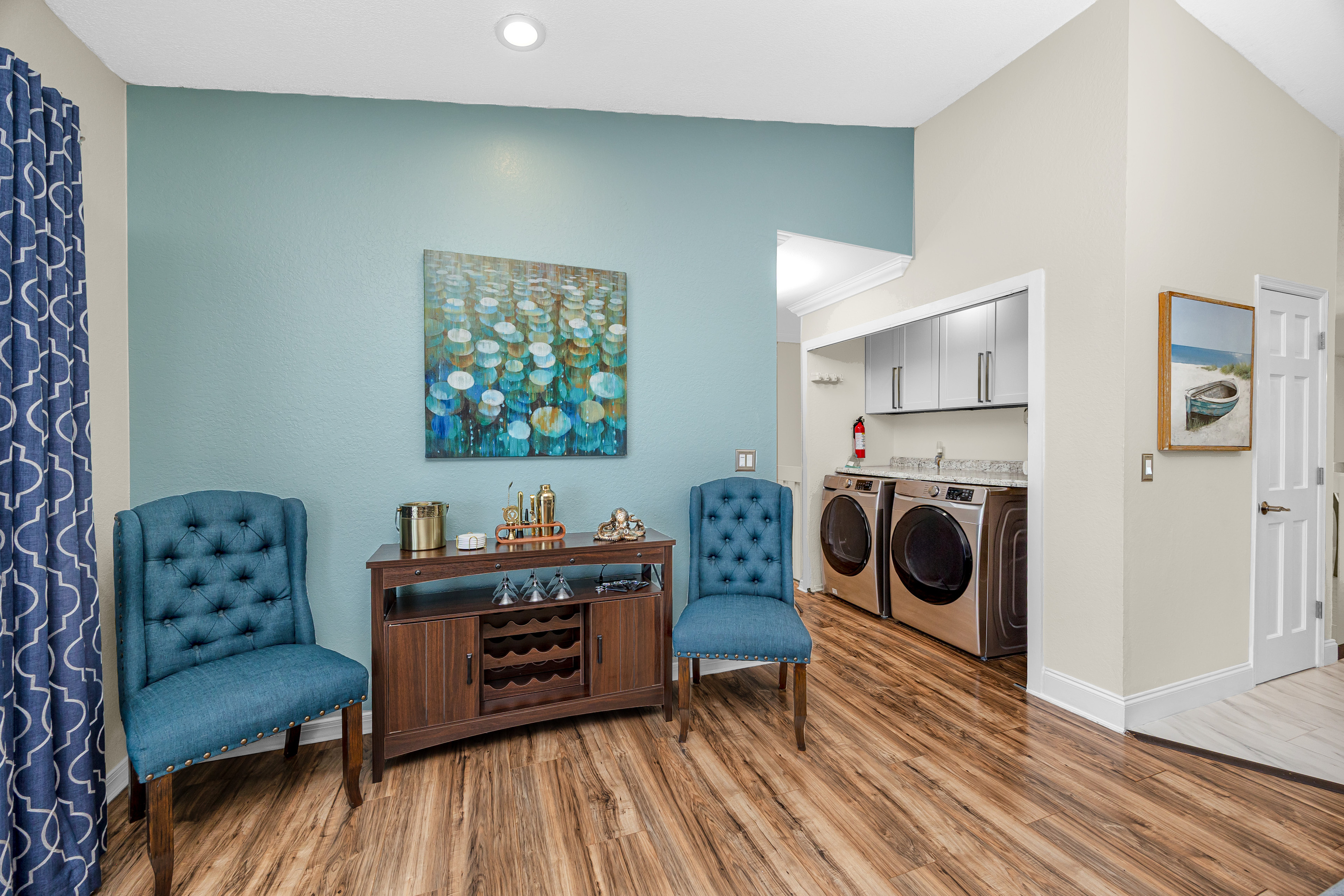Bar Area and Washer & Dryer