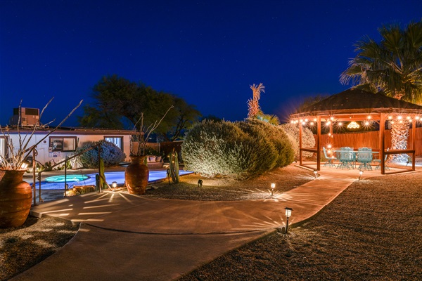 Gazebo at night
