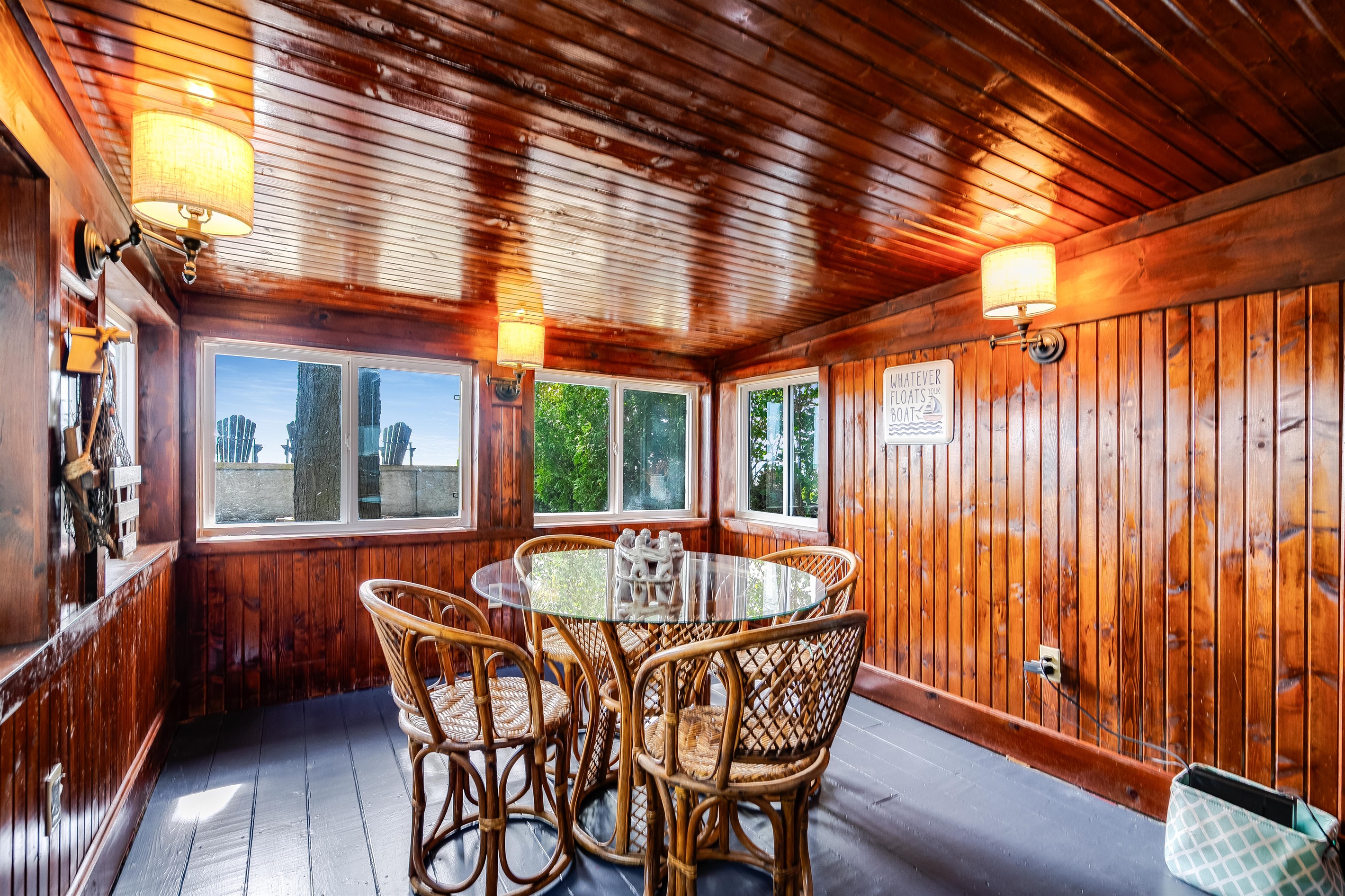 Warmth radiates from the textures and tones.