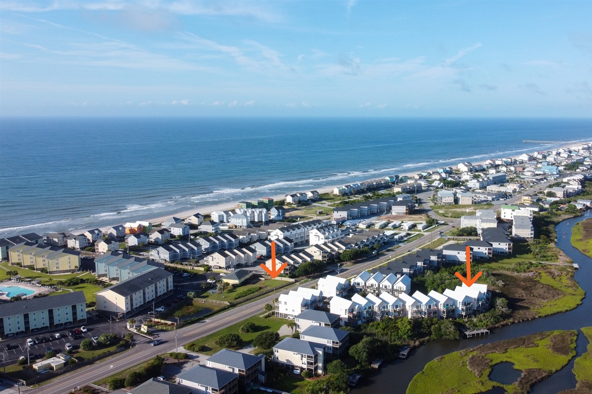 Our home, and beach access