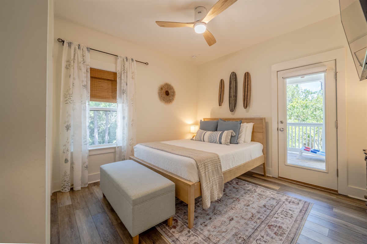 Queen bedroom on the second floor
