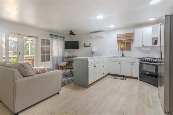 Kitchen and Living Areas