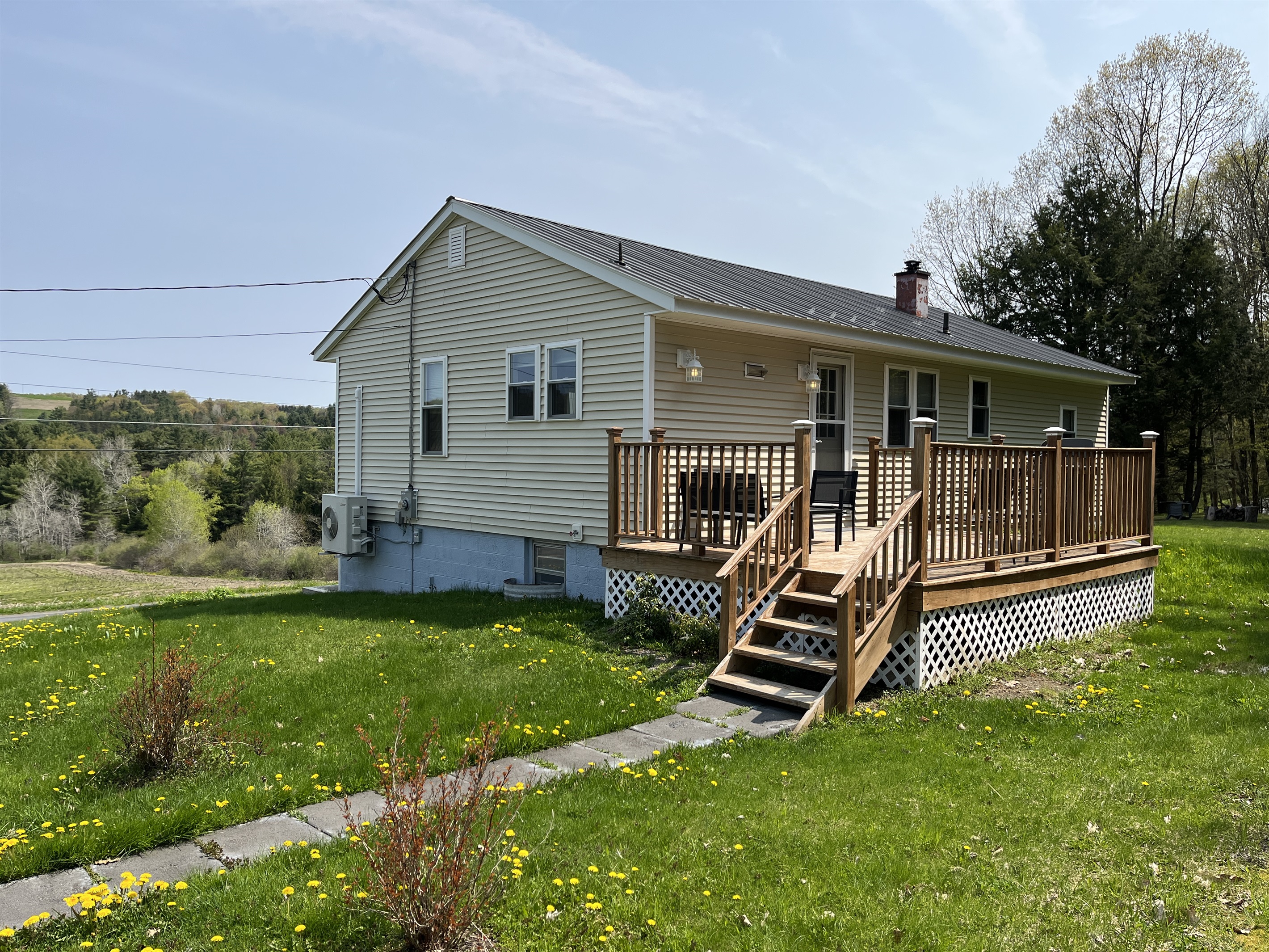 Main entrance on back deck