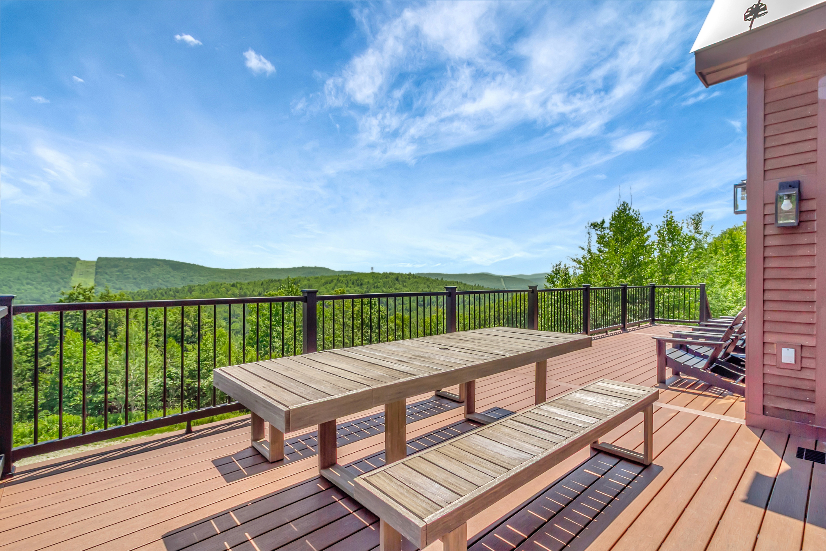 Plenty of outdoor eating space 