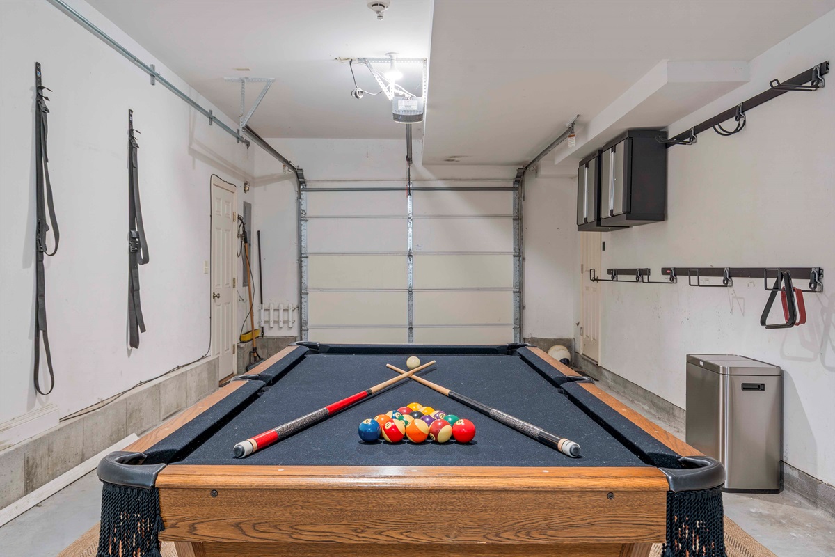 Spend quality time indoors with a few rounds on the pool table!