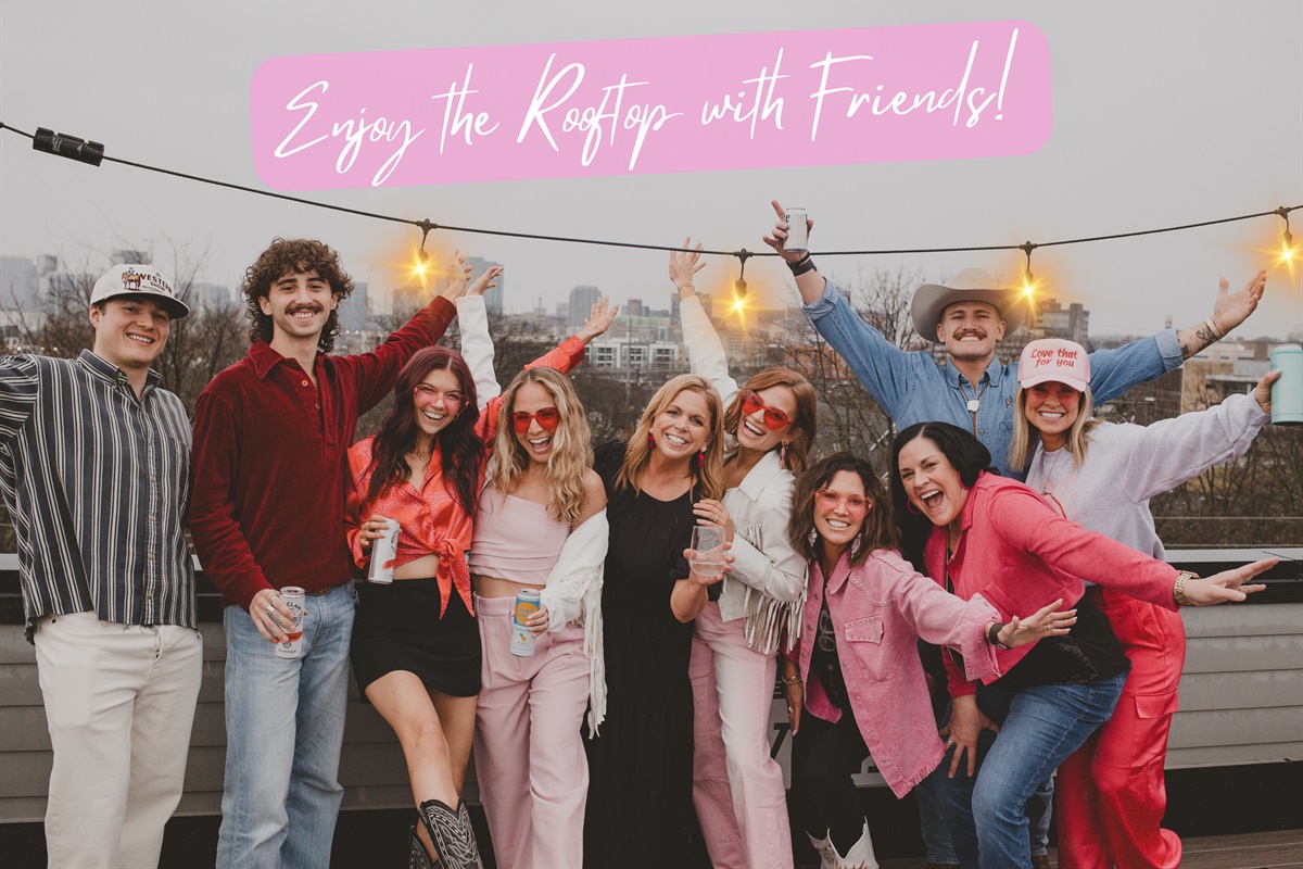 Enjoy the Fresh Air Out on the Rooftop with Friends at the End of the Night!