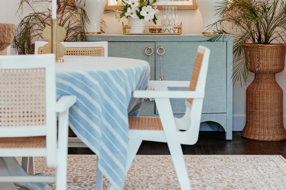 The Marisol's main dining area is adjacent to the spectacular kitchen, artfully designed with area photos, decor and lighting.