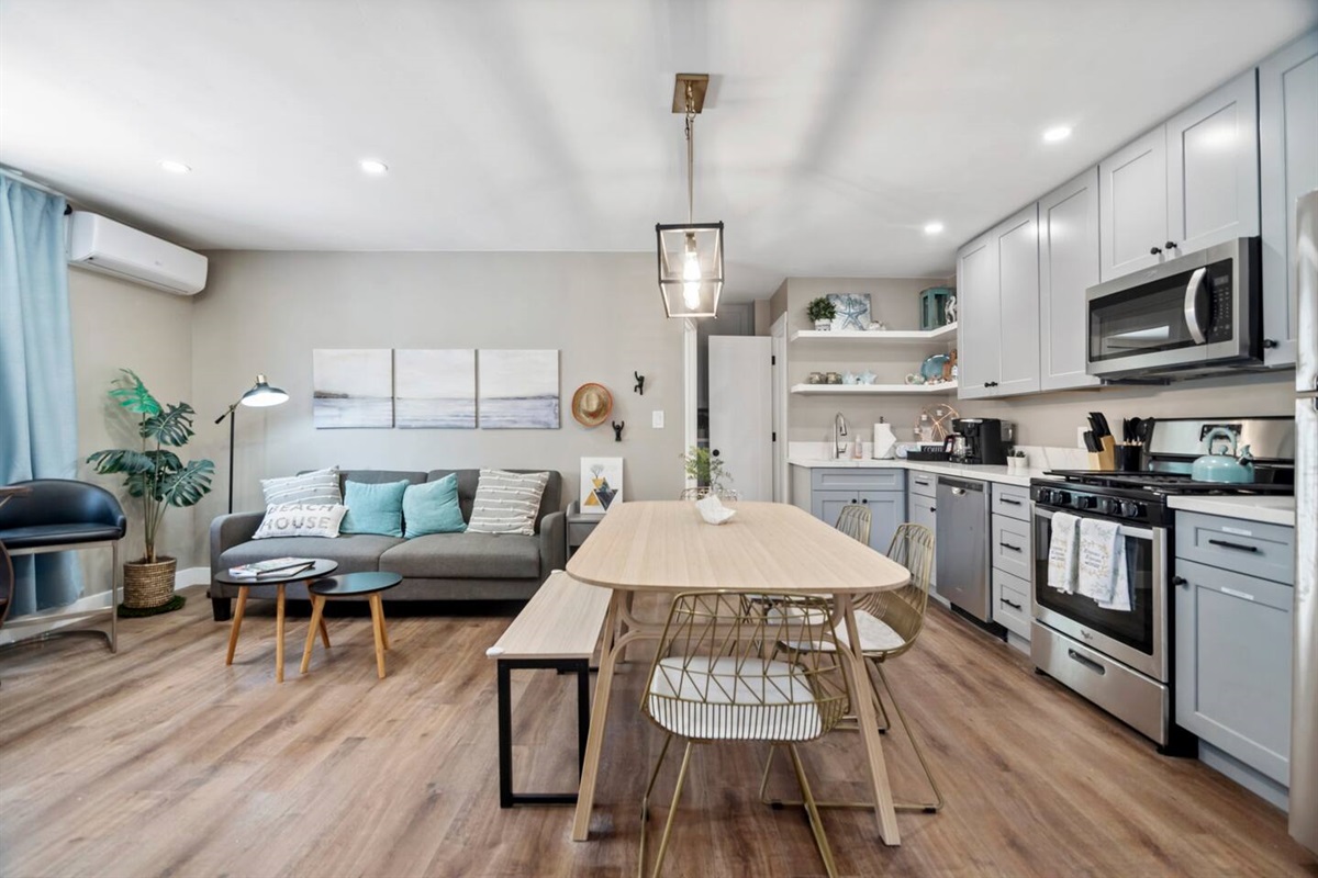 Living room and Kitchen