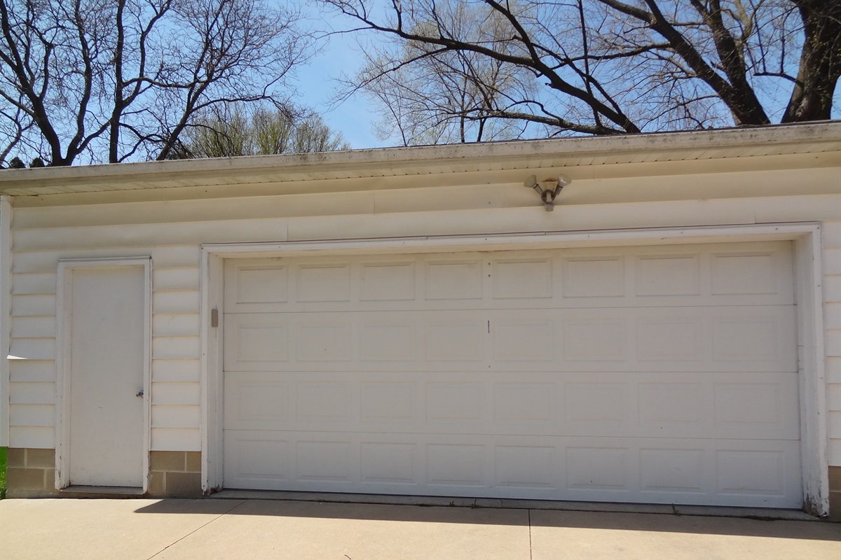 Large two car garage